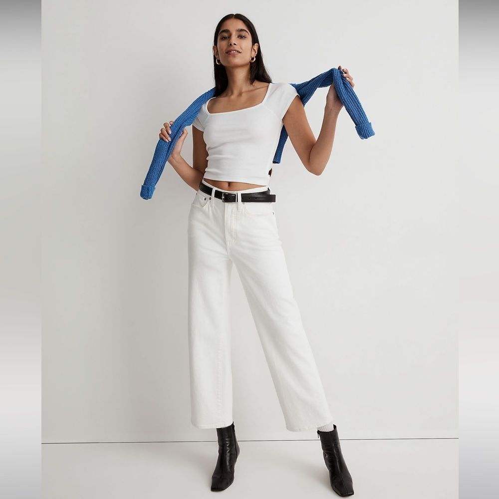 Madewell Women's High Rise Jeans - White - Picture 2 of 16